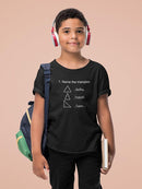 Task: Name The Triangles T-shirt -SmartPrintsInk Designs