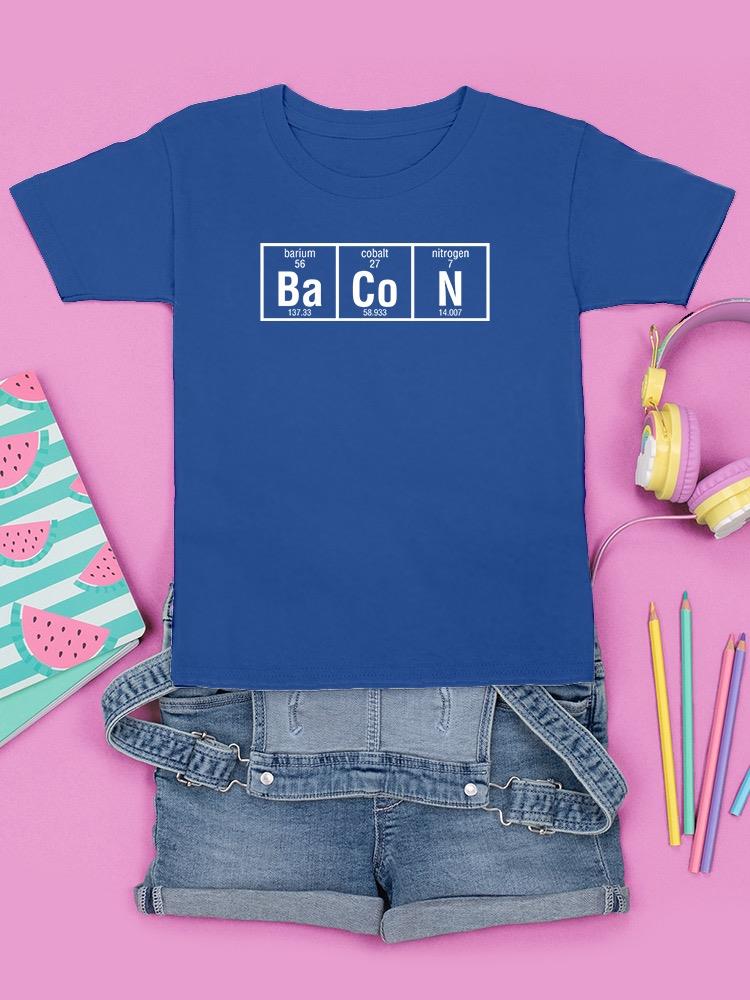 Elements Of Bacon T-shirt -SmartPrintsInk Designs