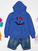 I Love Sharks Hoodie -SmartPrintsInk Designs