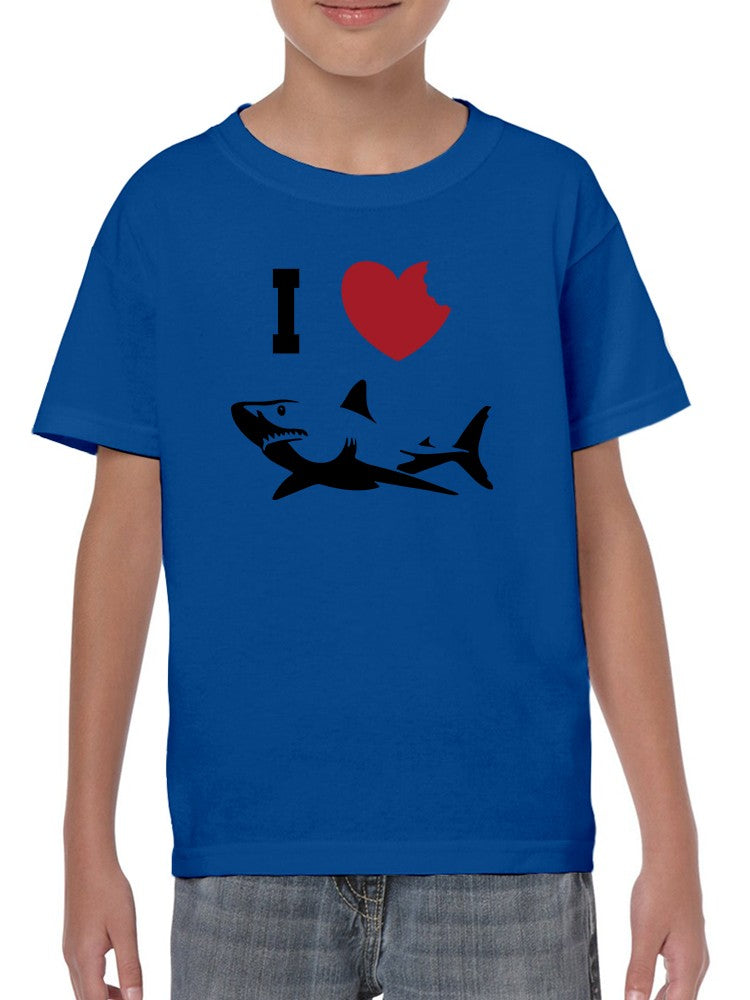 I Love Sharks T-shirt -SmartPrintsInk Designs