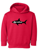 Shark, Brother Lettering Hoodie -SmartPrintsInk Designs