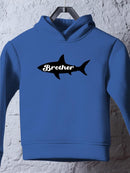 Shark, Brother Lettering Hoodie -SmartPrintsInk Designs