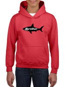 Shark, Brother Lettering Hoodie -SmartPrintsInk Designs