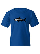 Shark, Brother Lettering T-shirt -SmartPrintsInk Designs