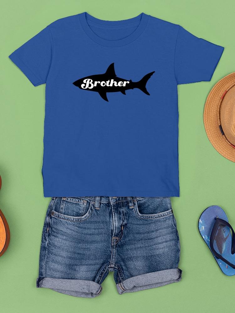 Shark, Brother Lettering T-shirt -SmartPrintsInk Designs