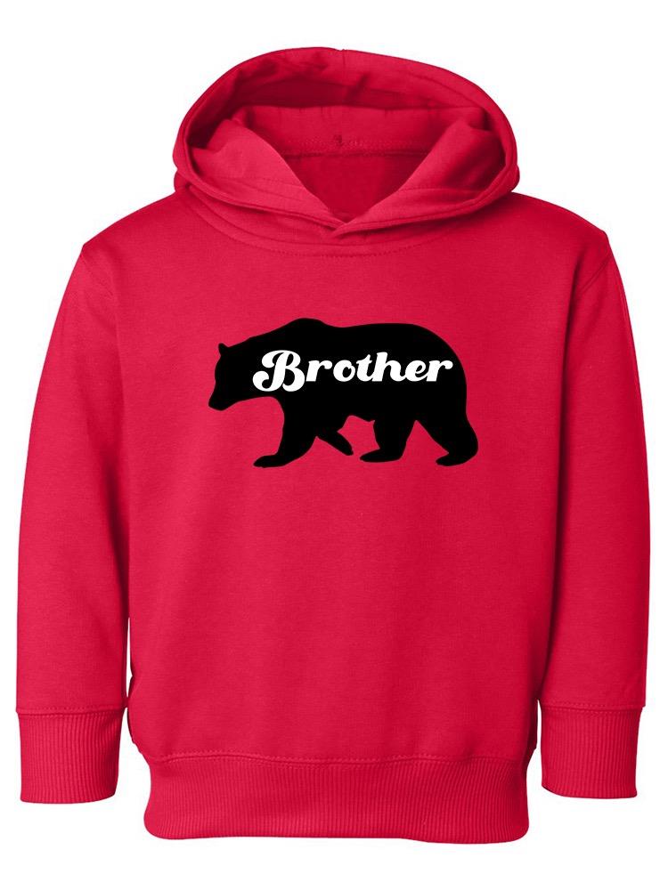 Bear, Brother Lettering Hoodie -SmartPrintsInk Designs