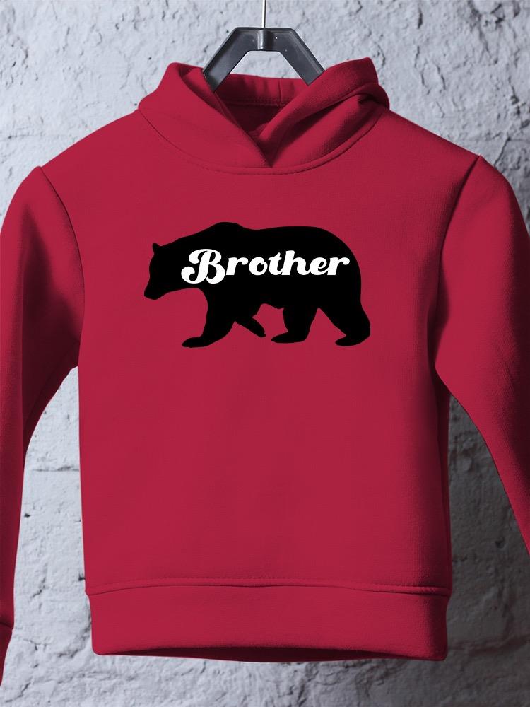 Bear, Brother Lettering Hoodie -SmartPrintsInk Designs