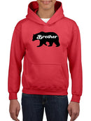 Bear, Brother Lettering Hoodie -SmartPrintsInk Designs