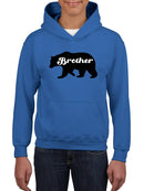 Bear, Brother Lettering Hoodie -SmartPrintsInk Designs