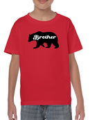 Bear, Brother Lettering T-shirt -SmartPrintsInk Designs