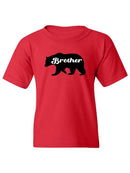Bear, Brother Lettering T-shirt -SmartPrintsInk Designs