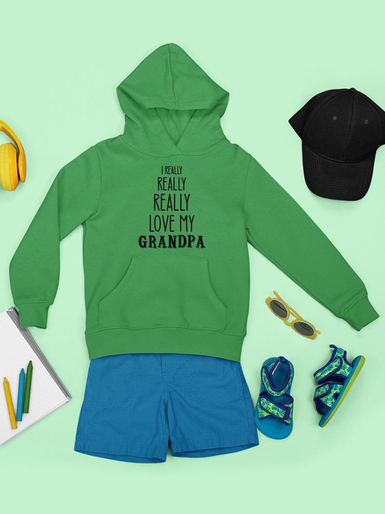 Really Love Grandpa Hoodie -SmartPrintsInk Designs