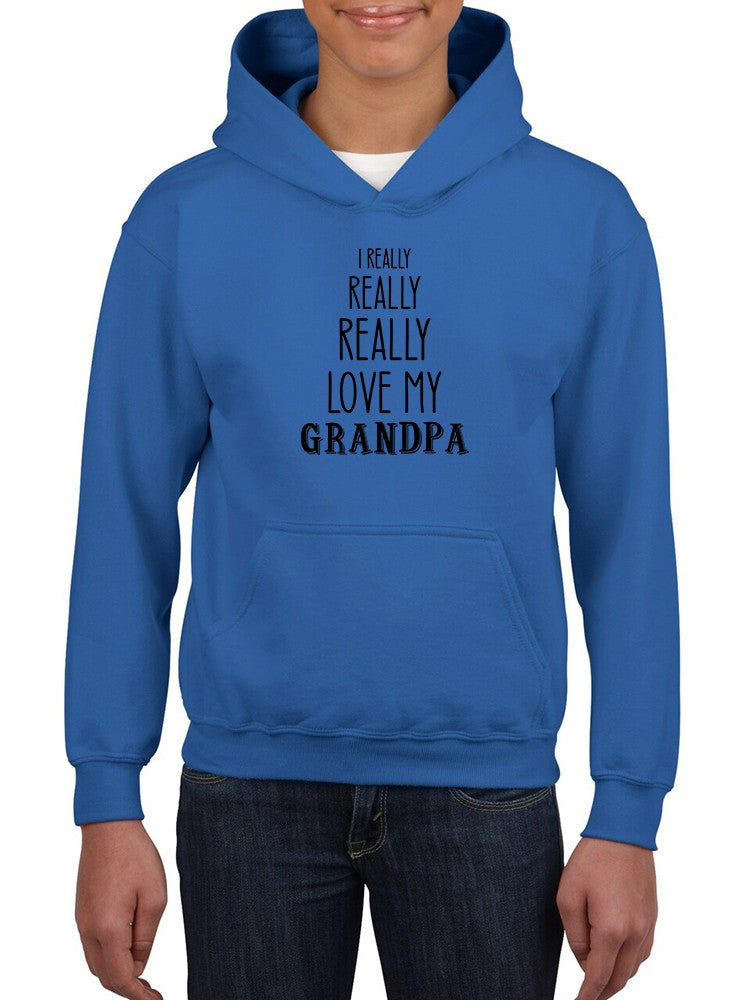 Really Love Grandpa Hoodie -SmartPrintsInk Designs