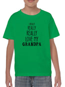 Really Love Grandpa T-shirt -SmartPrintsInk Designs