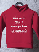 Who Needs Santa? Hoodie -SmartPrintsInk Designs