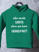 Who Needs Santa? Hoodie -SmartPrintsInk Designs
