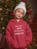 Who Needs Santa? Hoodie -SmartPrintsInk Designs