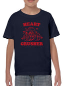 Heart Crusher T-shirt -SmartPrintsInk Designs