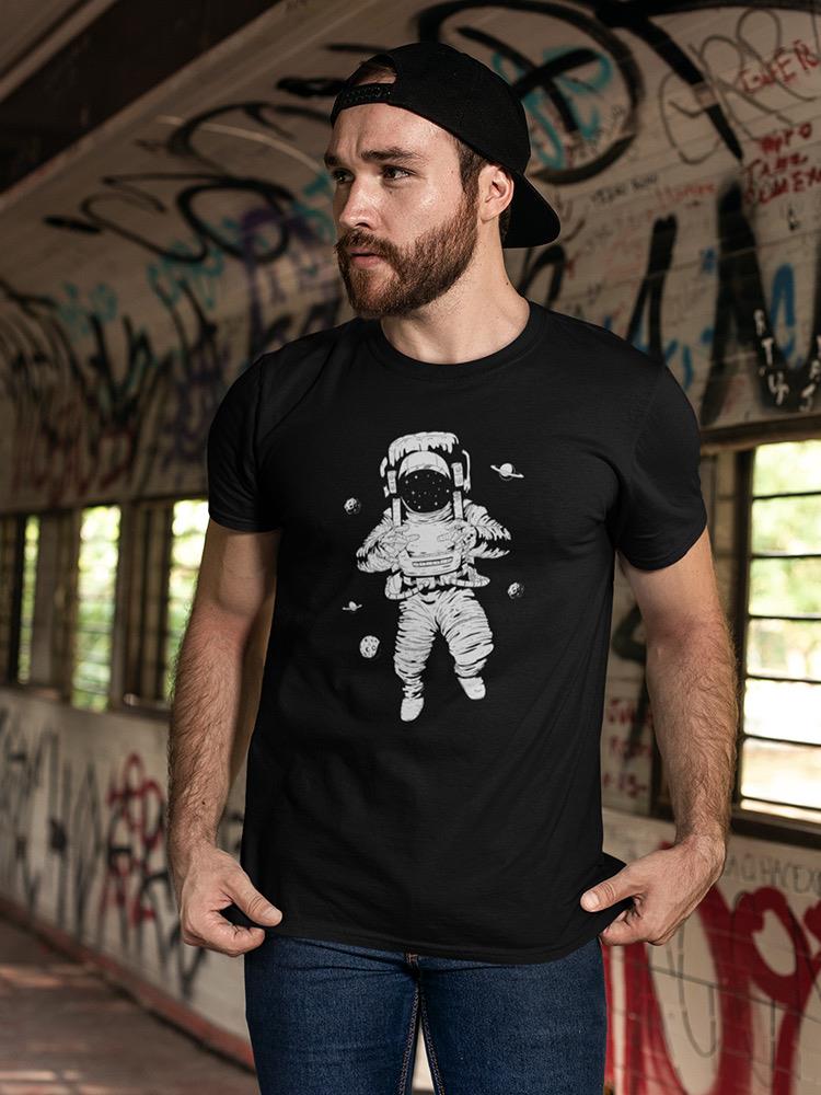 Astronaut In Space T-shirt -SmartPrintsInk Designs