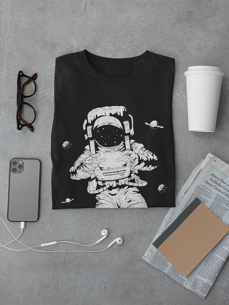 Astronaut In Space T-shirt -SmartPrintsInk Designs