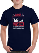 Gamer At Work T-shirt -SmartPrintsInk Designs