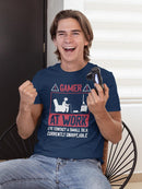 Gamer At Work T-shirt -SmartPrintsInk Designs