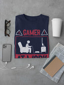 Gamer At Work T-shirt -SmartPrintsInk Designs