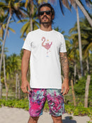 Hand Flamingo T-shirt -SmartPrintsInk Designs