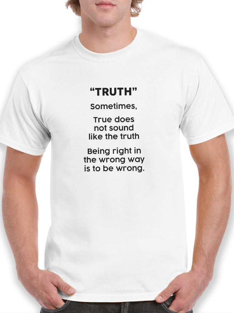 Truth, Meaning T-shirt -SmartPrintsInk Designs