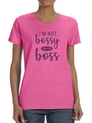 I Am The Boss T-shirt -SmartPrintsInk Designs
