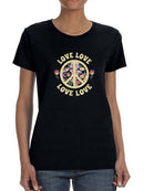 Love And Peace T-shirt -SmartPrintsInk Designs