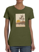 Aloha On The Beach T-shirt -SmartPrintsInk Designs