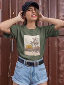 Aloha On The Beach T-shirt -SmartPrintsInk Designs