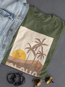 Aloha On The Beach T-shirt -SmartPrintsInk Designs
