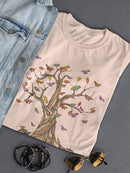 Butterflies In A Tree T-shirt -SmartPrintsInk Designs