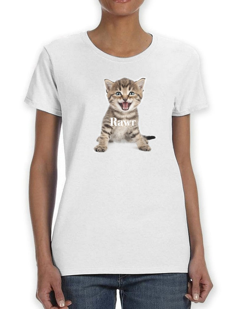Fierce Cute Cat T-shirt -SmartPrintsInk Designs