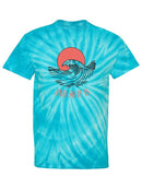 Waves And Sun T-shirt -SmartPrintsInk Designs