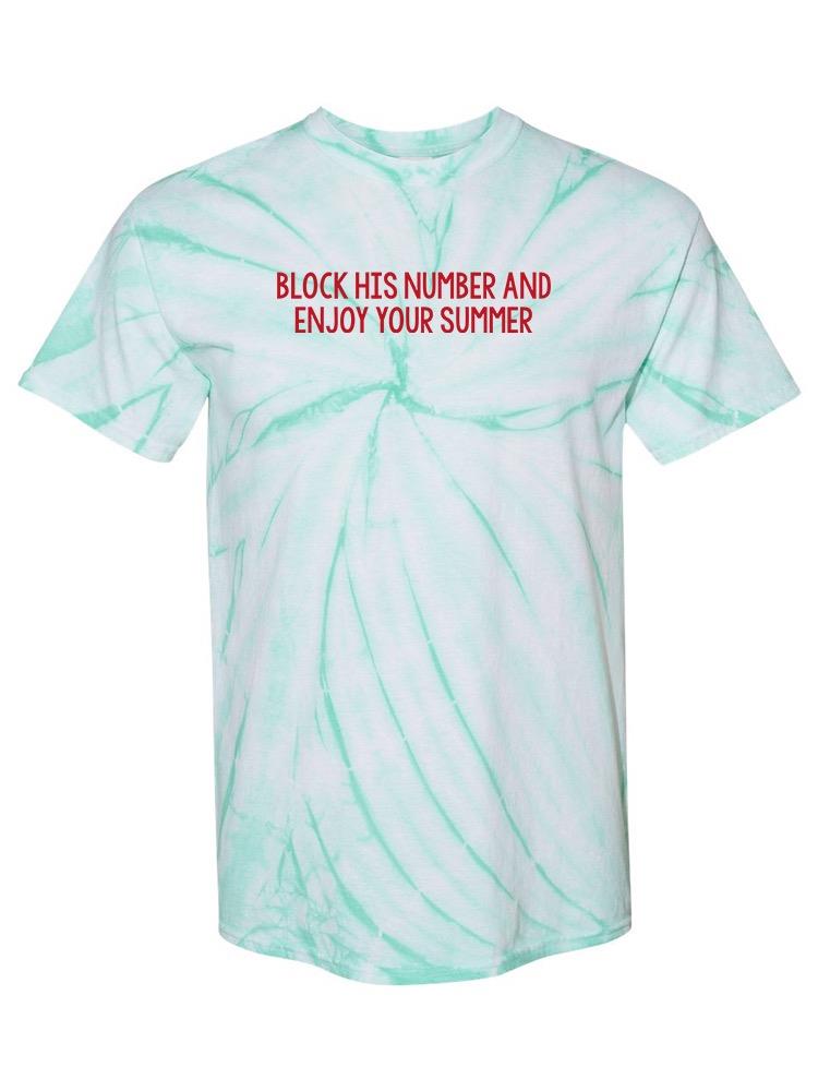 Block His Number Tie-Dye Cyclone -SmartPrintsInk Designs