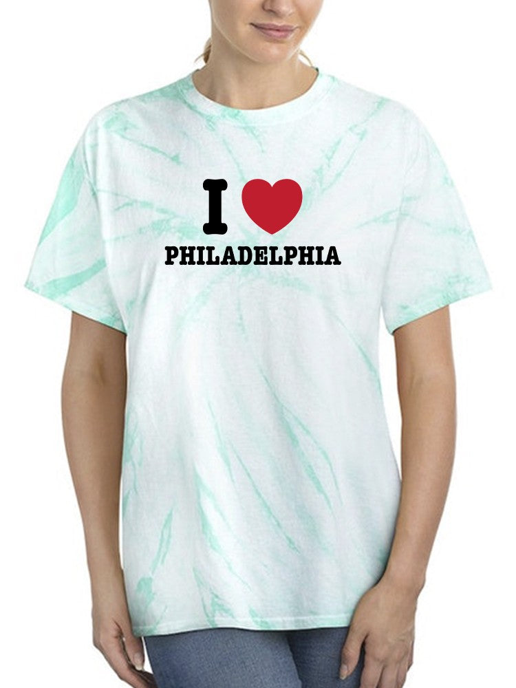 I Love Philadelphia Tie-Dye Cyclone -SmartPrintsInk Designs