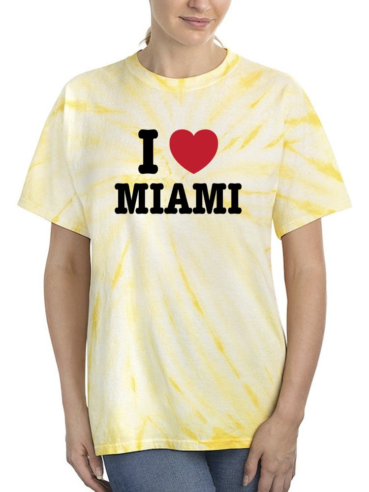 I Love Miami Tie-Dye Cyclone -SmartPrintsInk Designs