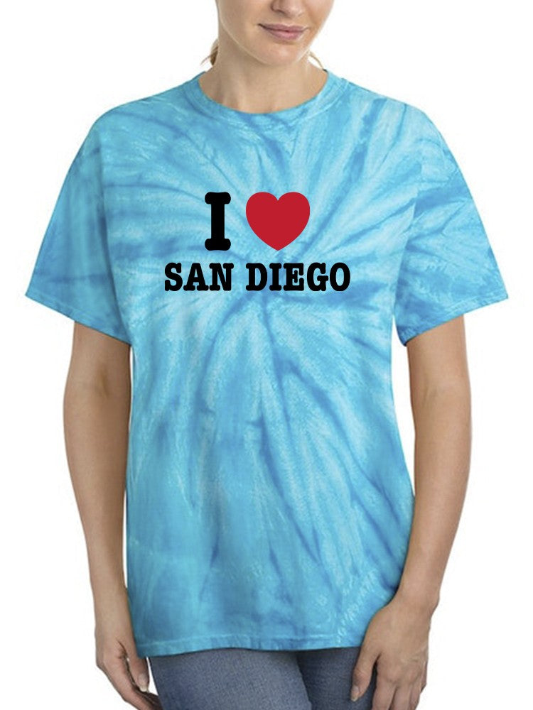 I Love San Diego Tie-Dye Cyclone -SmartPrintsInk Designs
