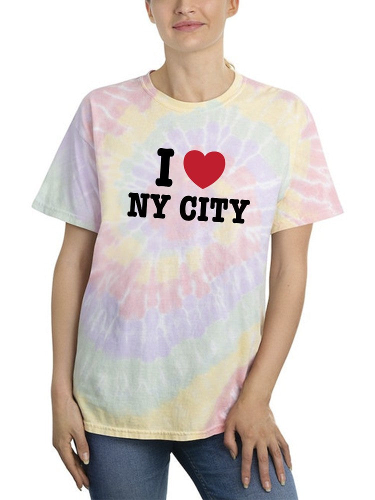 I Love Ny City Tie-Dye Spiral Women's -SmartPrintsInk Designs