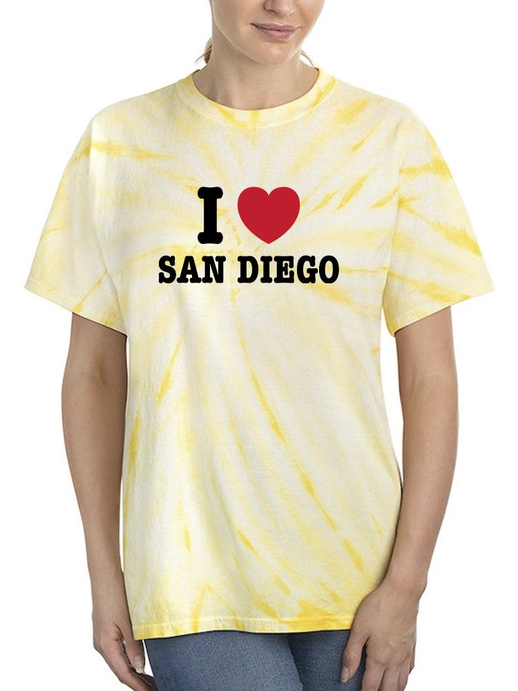 I Love San Diego. Tie-Dye Cyclone -SmartPrintsInk Designs