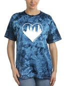 Philadelphia Heart Tie-Dye Crystal -SmartPrintsInk Designs