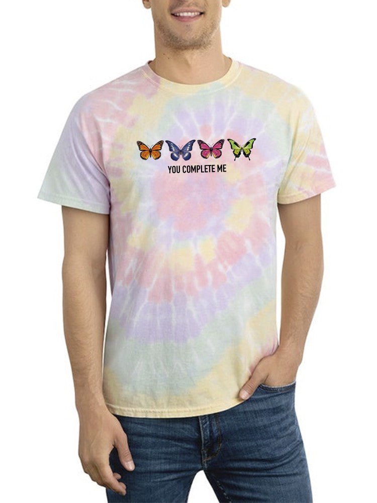 You Complete Me, Butterflies T-shirt -SmartPrintsInk Designs