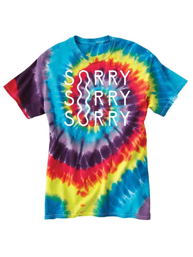 Sorry In Text T-shirt -SmartPrintsInk Designs