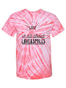 Life Is About Smiles T-shirt -SmartPrintsInk Designs