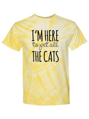 Here To Pet All The Cats T-shirt -SmartPrintsInk Designs