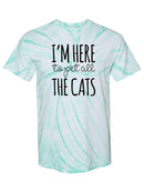 Here To Pet All The Cats T-shirt -SmartPrintsInk Designs