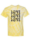 Love And Peace Lines T-shirt -SmartPrintsInk Designs